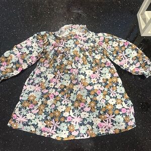 Magnetic Me Floral Kids Top - Pink, Blue, Brown